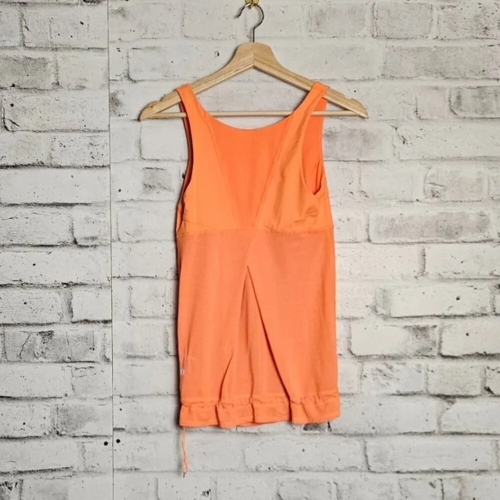 Lululemon Orange Loose Fit Tank Top Size 6 Athletic Yoga Run